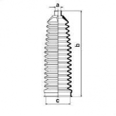 84069 SPIDAN Пыльник, рулевое управление