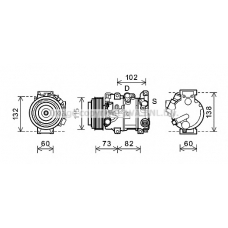 TOAK658 AVA Компрессор, кондиционер
