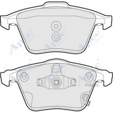 PAD1587 APEC Комплект тормозных колодок, дисковый тормоз