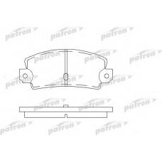 PBP456 PATRON Комплект тормозных колодок, дисковый тормоз