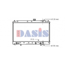 140360N AKS DASIS Радиатор, охлаждение двигателя