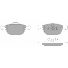 FBP-1305 FREMAX Комплект тормозных колодок, дисковый тормоз