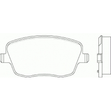 13046028832-SET-MS MASTER-SPORT Комплект тормозных колодок, дисковый тормоз