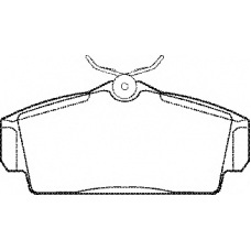 BP1097 QH Benelux Комплект тормозных колодок, дисковый тормоз