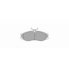 638 SIMER Комплект тормозных колодок, дисковый тормоз