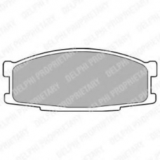 LP981 DELPHI Комплект тормозных колодок, дисковый тормоз