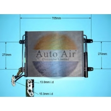 16-9938 AUTO AIR GLOUCESTER Конденсатор, кондиционер