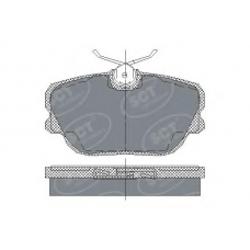 SP 124 SCT Комплект тормозных колодок, дисковый тормоз