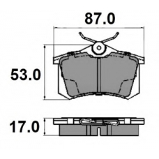 NP2149 NATIONAL Комплект тормозных колодок, дисковый тормоз