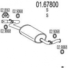 01.67800 MTS Глушитель выхлопных газов конечный