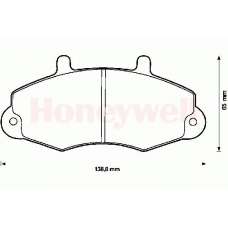 571745S STOP Комплект тормозных колодок, дисковый тормоз