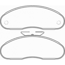 MDB1471 MINTEX Комплект тормозных колодок, дисковый тормоз