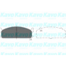 KBP-3505 KAVO PARTS Комплект тормозных колодок, дисковый тормоз