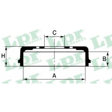 7D0007 LPR Тормозной барабан