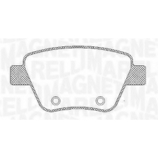 363916060441 MAGNETI MARELLI Комплект тормозных колодок, дисковый тормоз