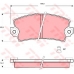 GDB148 TRW Комплект тормозных колодок, дисковый тормоз
