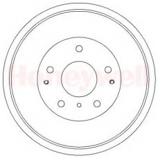 329308B BENDIX Тормозной барабан