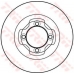 DF4008 TRW Тормозной диск