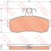 GDB7511 TRW Комплект тормозных колодок, дисковый тормоз