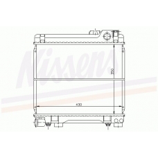 60655 NISSENS Радиатор, охлаждение двигателя