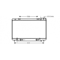 TO2185 AVA Радиатор, охлаждение двигателя
