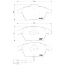 MDB2604 DON Комплект тормозных колодок, дисковый тормоз