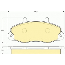 6110844 GIRLING Комплект тормозных колодок, дисковый тормоз