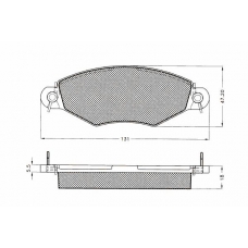 7.492S PEX Комплект тормозных колодок, дисковый тормоз