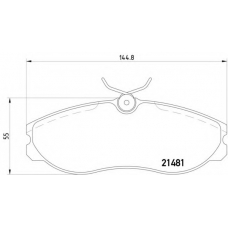 MDB1657 DON Комплект тормозных колодок, дисковый тормоз