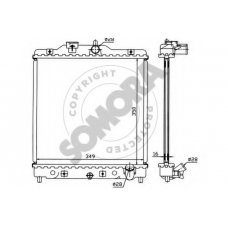 120440 SOMORA Радиатор, охлаждение двигателя