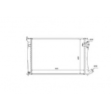53736 NRF Радиатор, охлаждение двигателя