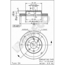 BS 8233 BRECO Тормозной диск