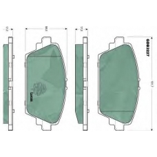 GDB3227 TRW Комплект тормозных колодок, дисковый тормоз