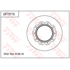 DF7271S TRW Тормозной диск