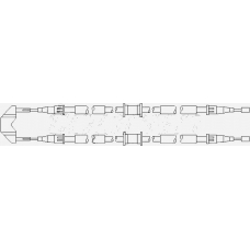 207 374 TOPRAN Трос, стояночная тормозная система
