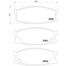 MDB2028 DON Комплект тормозных колодок, дисковый тормоз