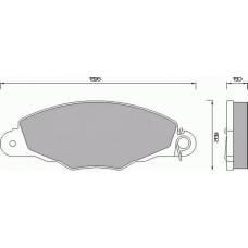 680581 ROULUNDS Комплект тормозных колодок, дисковый тормоз