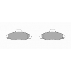 504.1 SIMER Комплект тормозных колодок, дисковый тормоз