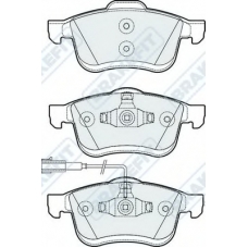 PD3273 APEC Комплект тормозных колодок, дисковый тормоз