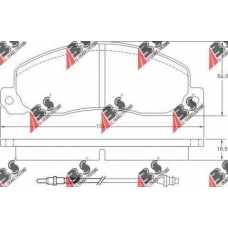36570 ABS Комплект тормозных колодок, дисковый тормоз