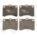 GDB736 TRW Комплект тормозных колодок, дисковый тормоз