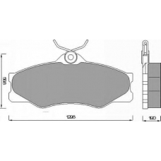 AC427781D AC Delco Комплект тормозных колодок, дисковый тормоз