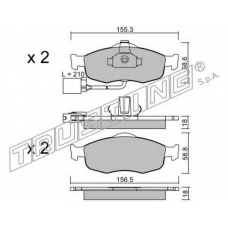 148.1 TRUSTING Комплект тормозных колодок, дисковый тормоз