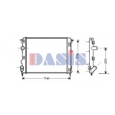 181690N AKS DASIS Радиатор, охлаждение двигателя