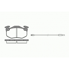 0144 32 KAWE Комплект тормозных колодок, дисковый тормоз