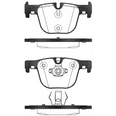 1493 00 KAWE Комплект тормозных колодок, дисковый тормоз