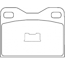 MDB2424 MINTEX Комплект тормозных колодок, дисковый тормоз