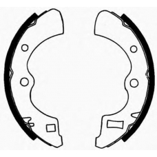 J GF-404AF JAPANPARTS Комплект тормозных колодок
