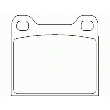 MDB1068 MINTEX Комплект тормозных колодок, дисковый тормоз