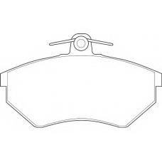 WBP20168A WAGNER LOCKHEED Комплект тормозных колодок, дисковый тормоз